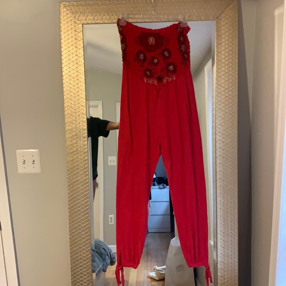 Strapless Free People Jumpsuit
